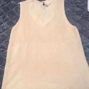 Oversized sweater vest